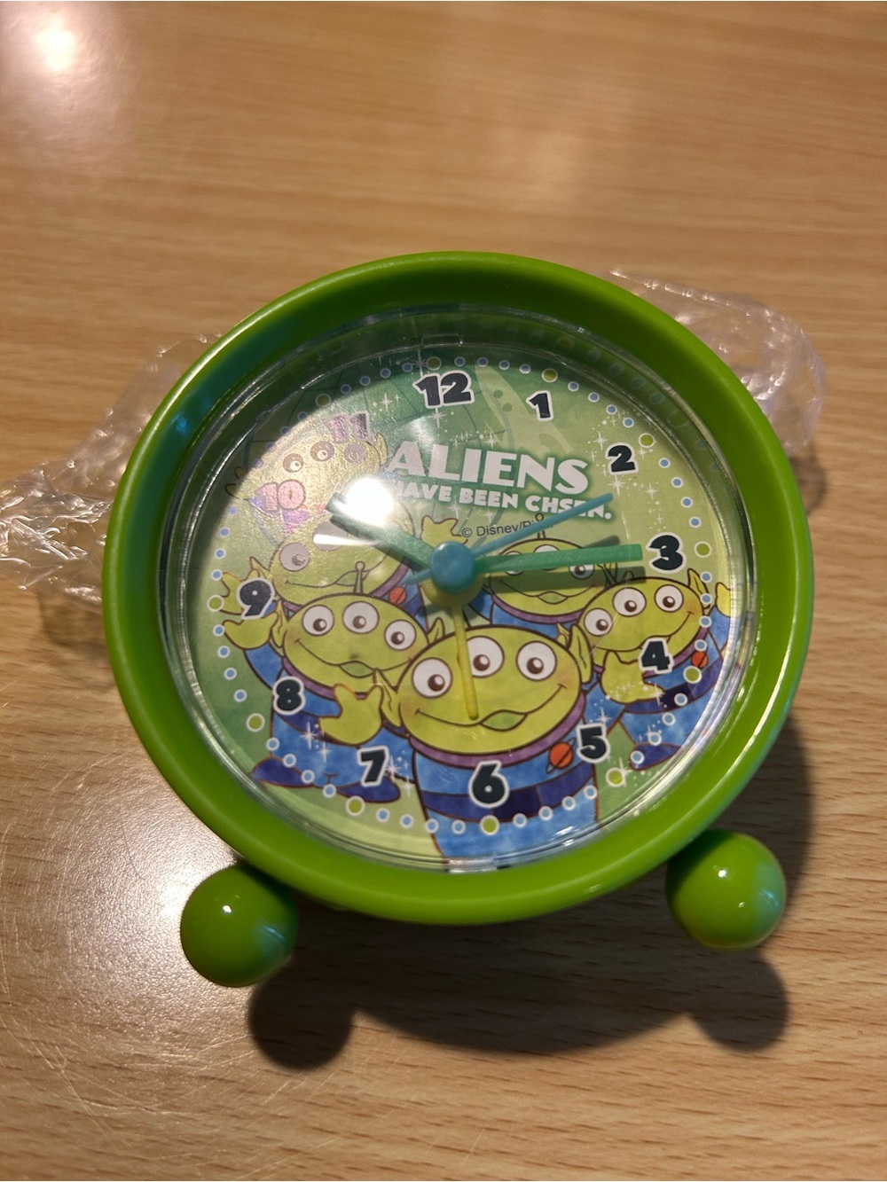 New❤️Disney Aliens Bright Green Twin-Bell Style Alarm Clock